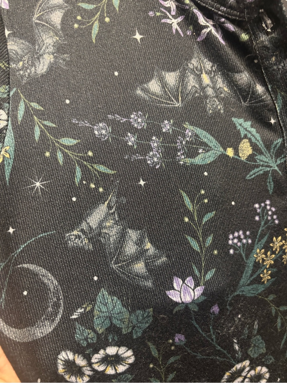 Midnight Hour Bats Garden Henley Maxi Dress - Picture 13 of 13
